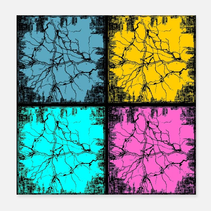Style urbain Popart Poster 20 x 20 cm