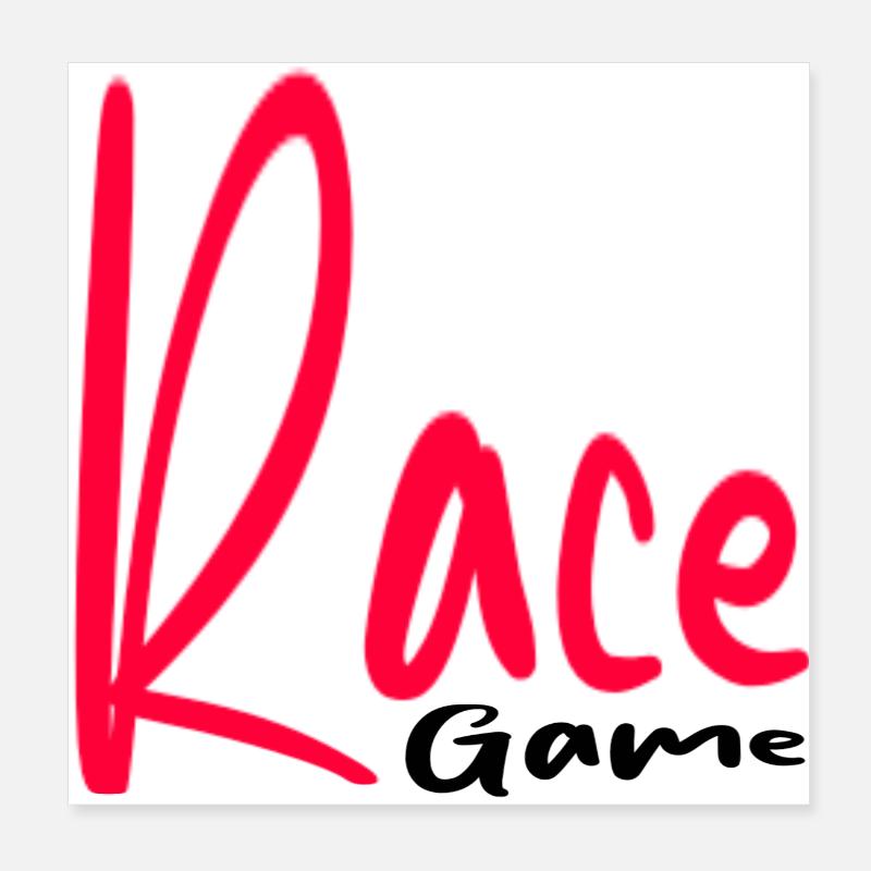 Race Poster 20x20 cm