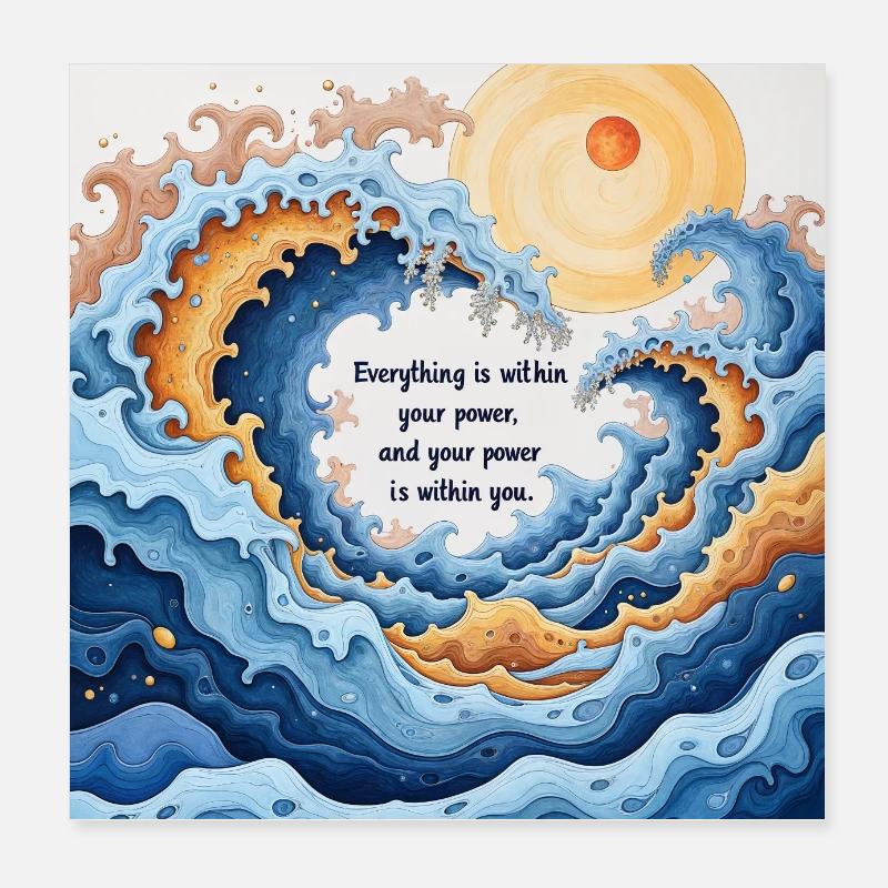 Everything is within your power Poster 8" x 8" (20x20 cm)