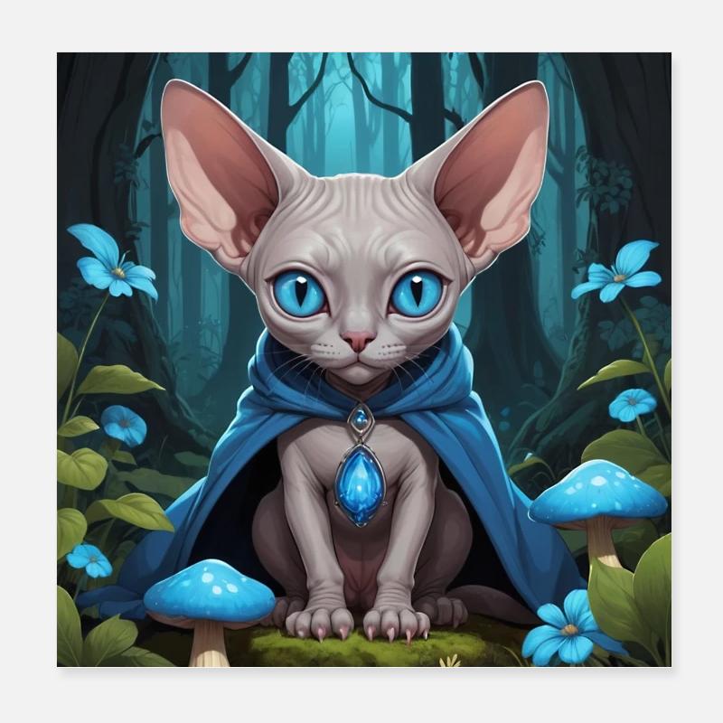 Goblin Sphynx Poster 20x20 cm