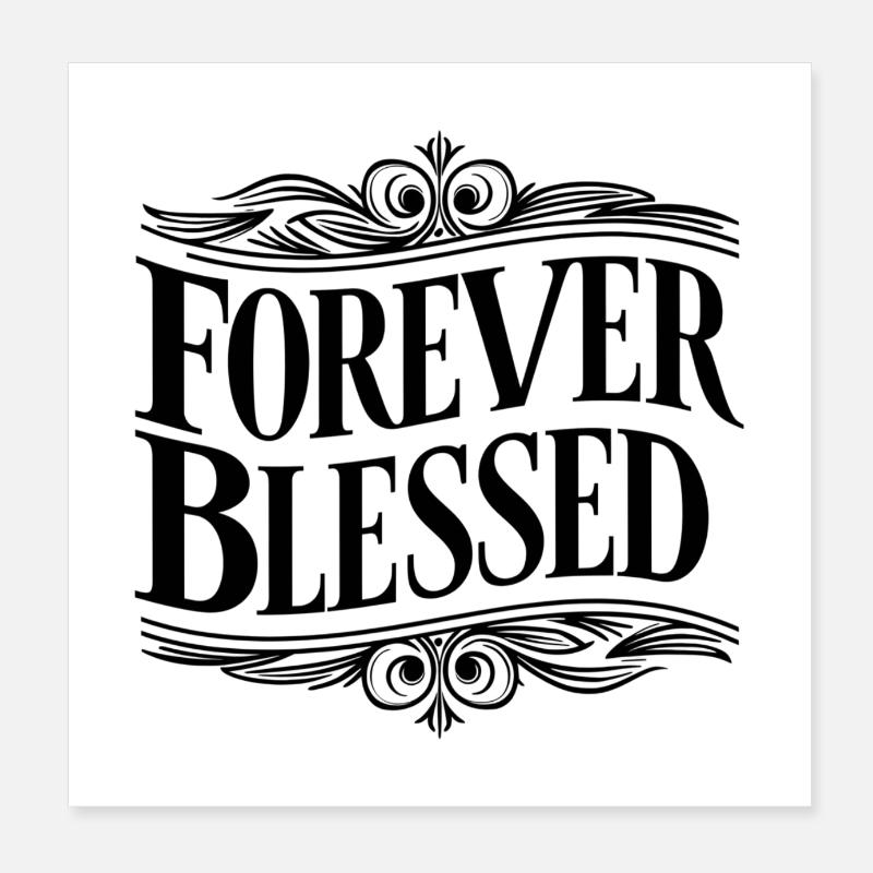 Éternellement béni Poster 20 x 20 cm