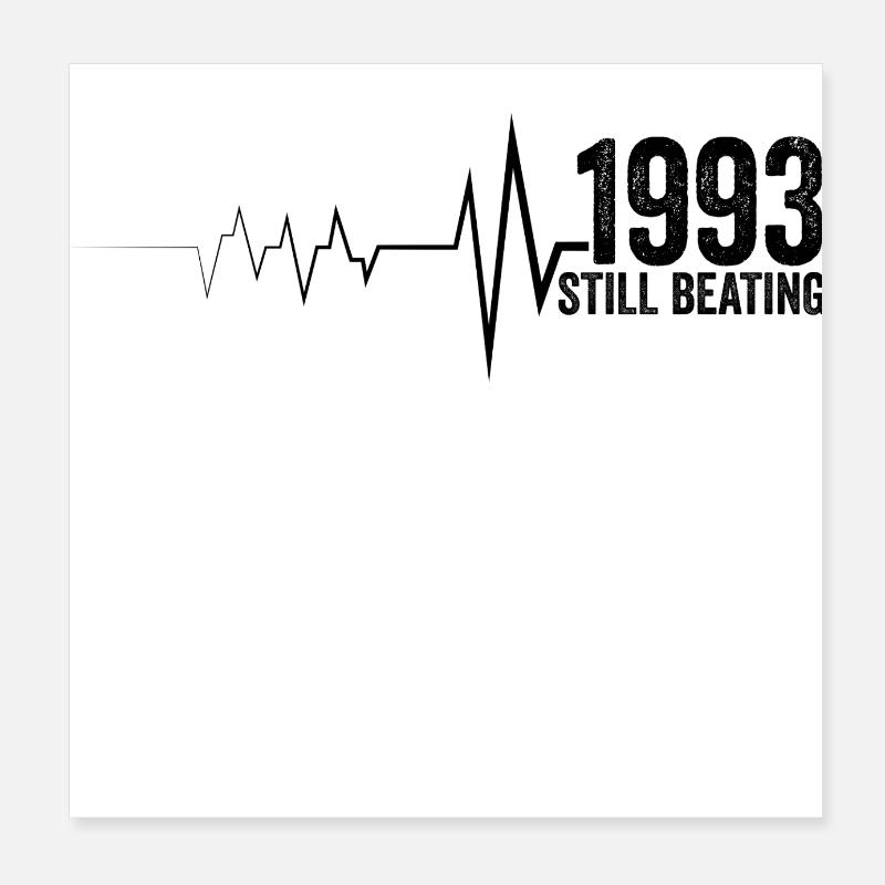 1993 Cadeau Anniversaire 1993 édition limitée Poster 20 x 20 cm