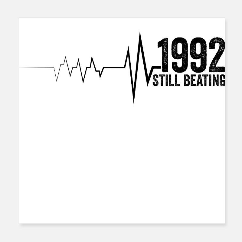 1992 Cadeau Anniversaire 1992 édition limitée 1992 Poster 20 x 20 cm