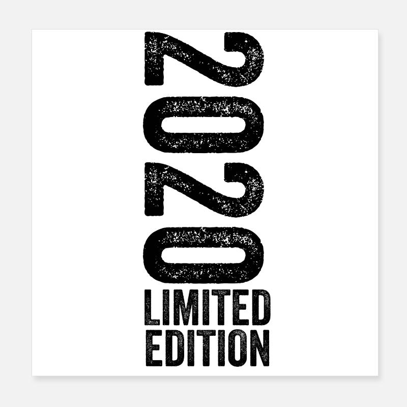 2020 Limited Edition Geburtstagsgeschenk 2020 Poster 20x20 cm