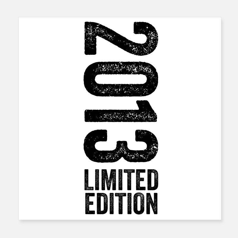 2013 Limited Edition Birthday Gift 2013 Poster 8" x 8" (20x20 cm)