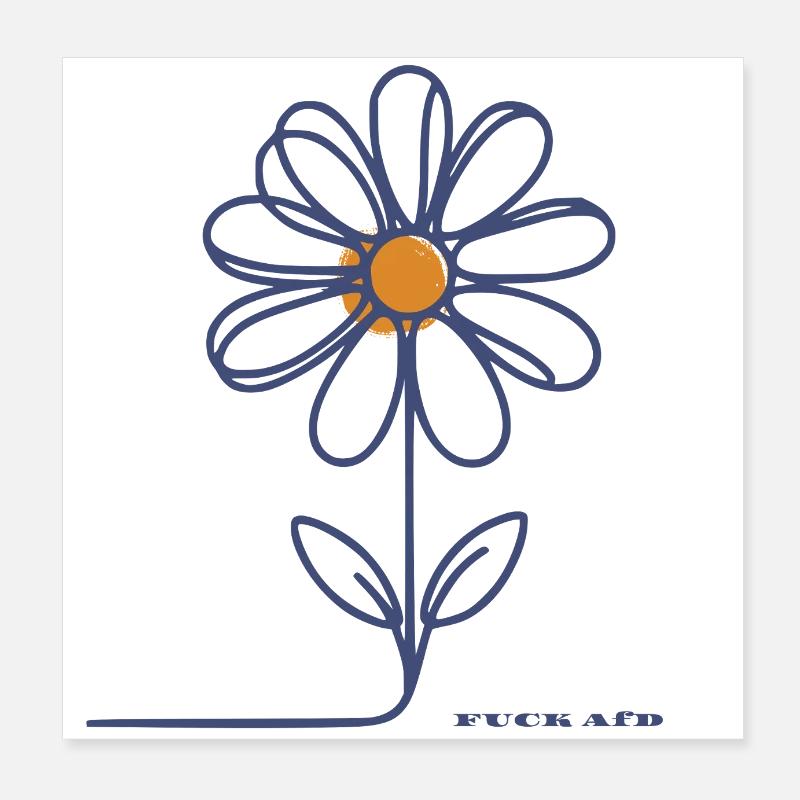 f*ck AfD Poster 20x20 cm