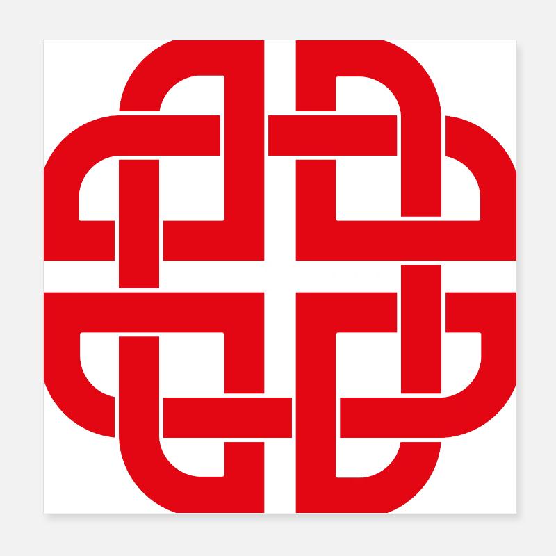Celtic Shield Knot Poster 8" x 8" (20x20 cm)