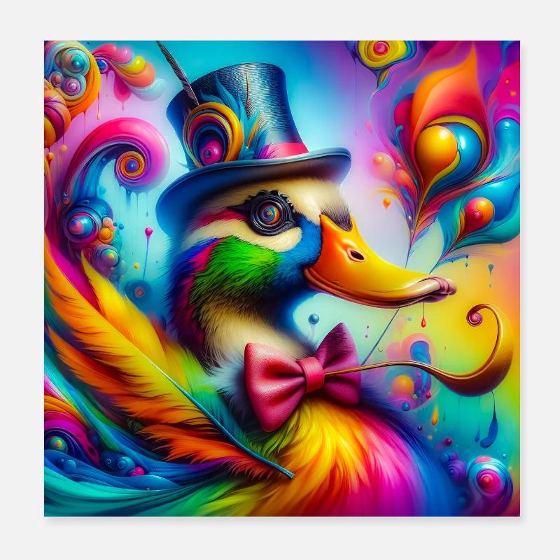 Ente Poster 20x20 cm