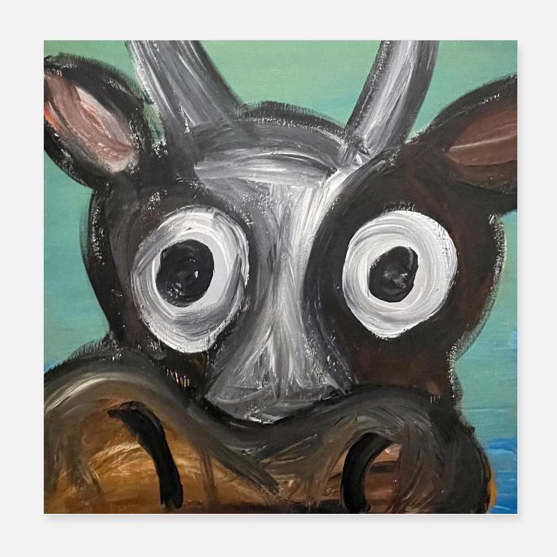 Der Stier: Die Sicht eines Außenseiters Poster 20x20 cm