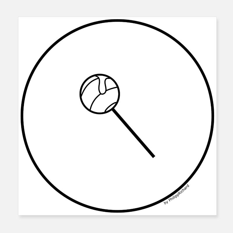Lollipop Poster 20x20 cm