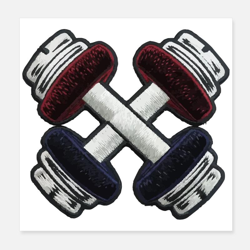 Embroidered Mute Bells Poster 8" x 8" (20x20 cm)