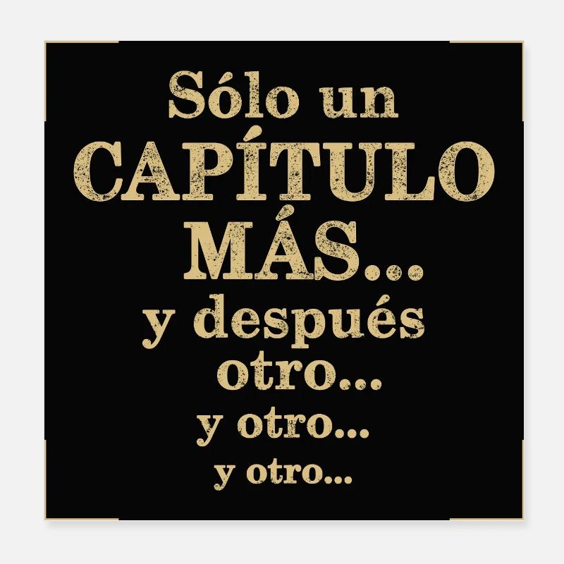 Just One More Chapter Poster 8" x 8" (20x20 cm)