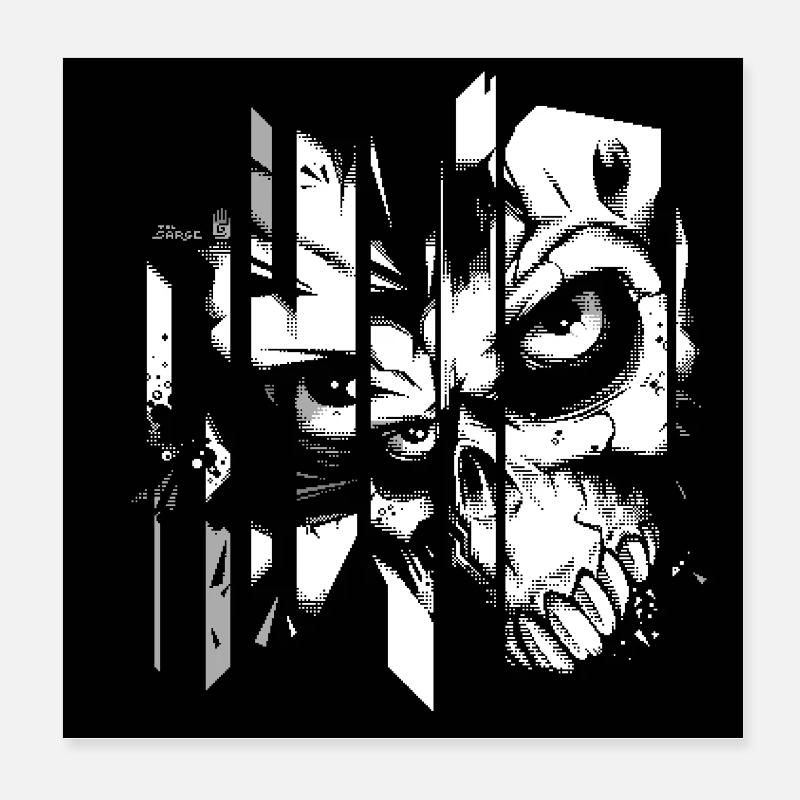 Fendeur de crâne Poster 20 x 20 cm