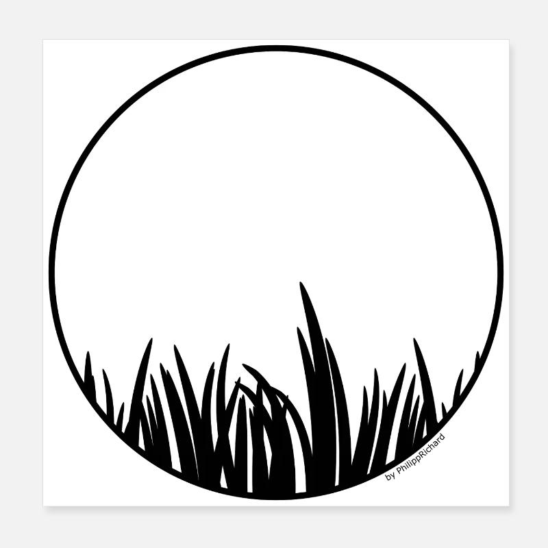 Gras Poster 20x20 cm