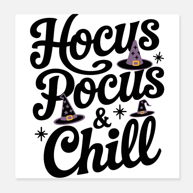 Hocus Pocus & Chill Poster 20 x 20 cm