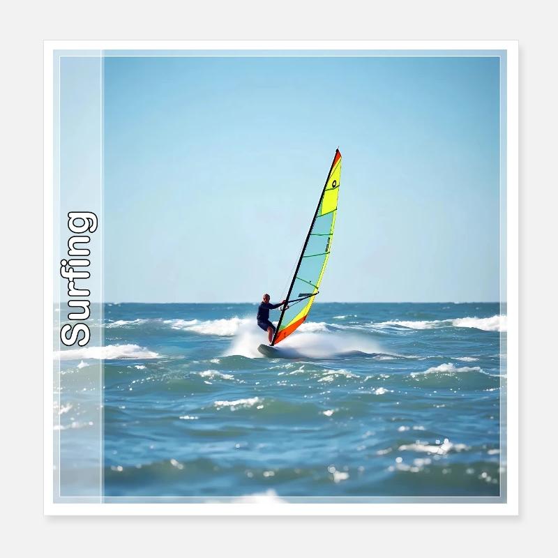 Surf Poster 20 x 20 cm