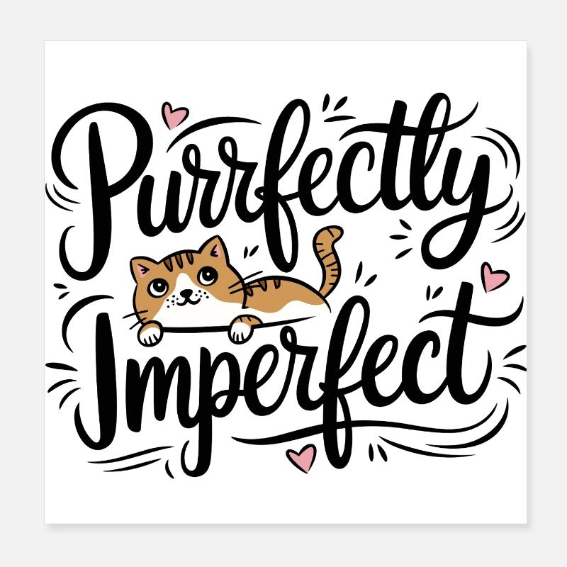 Parfaitement imparfait Poster 20 x 20 cm