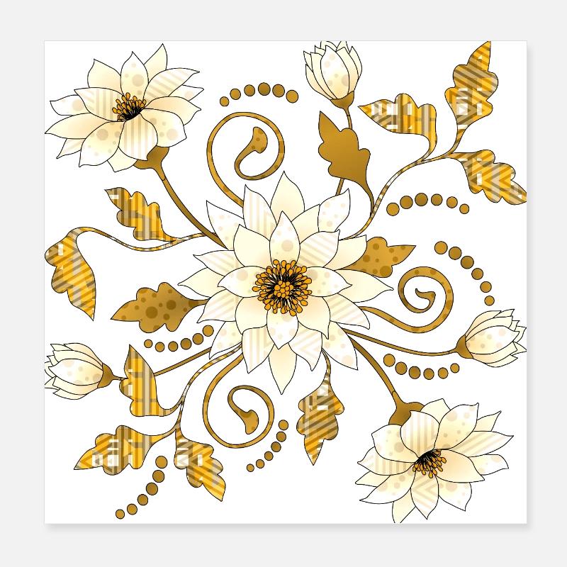 Fleur Poster 20 x 20 cm