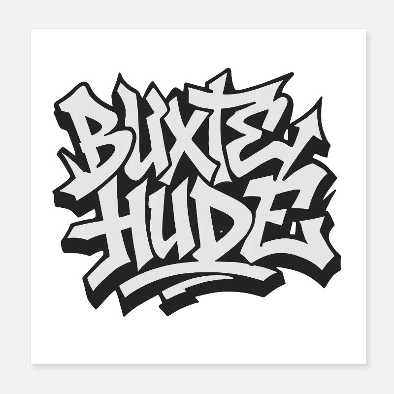Buxtehude graffiti Poster 20x20 cm