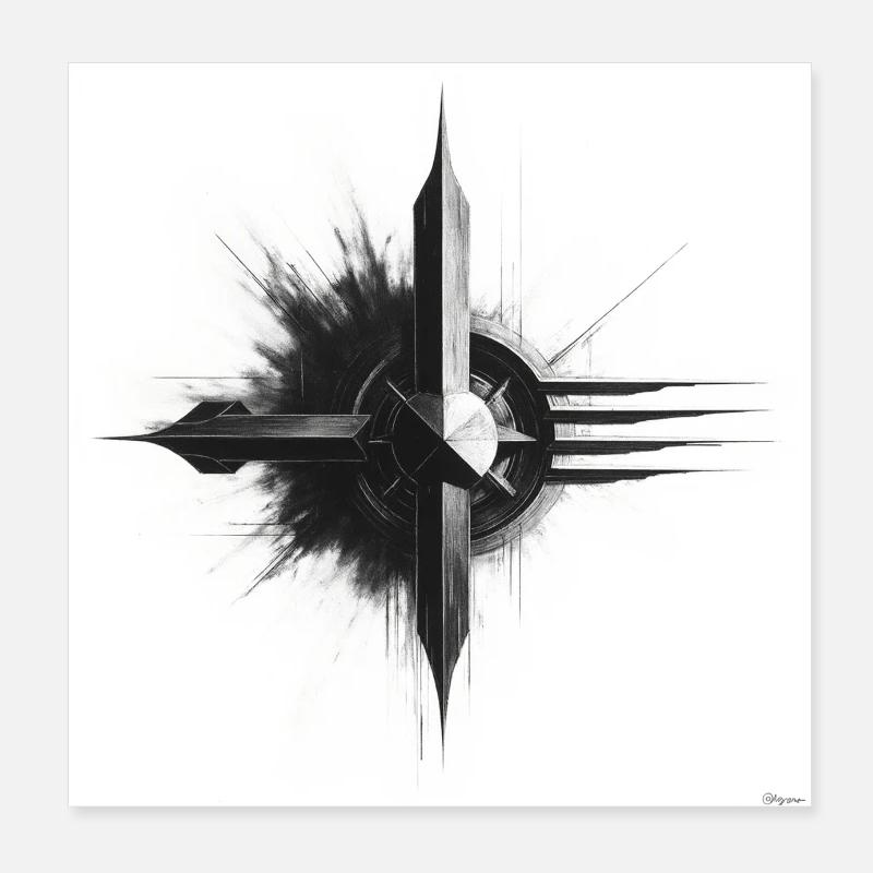 Factory 1 Poster 8" x 8" (20x20 cm)