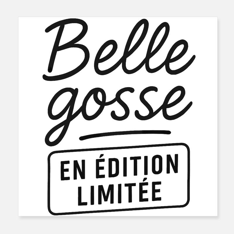 Belle gosse en édition limitée Poster 20 x 20 cm