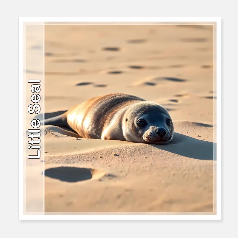 Robbe Poster 20x20 cm