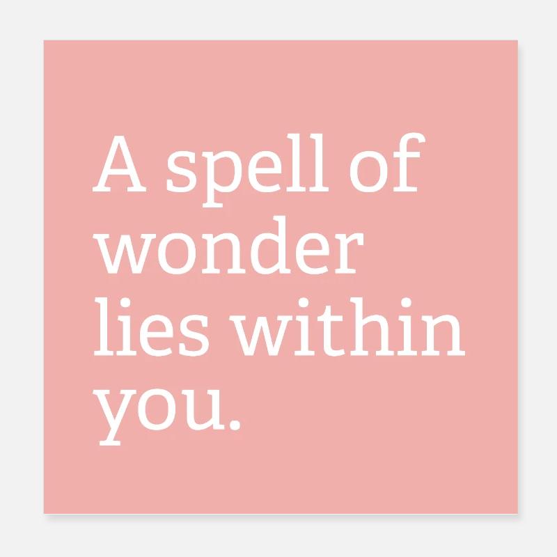 Un sort d’émerveillement Poster 20 x 20 cm