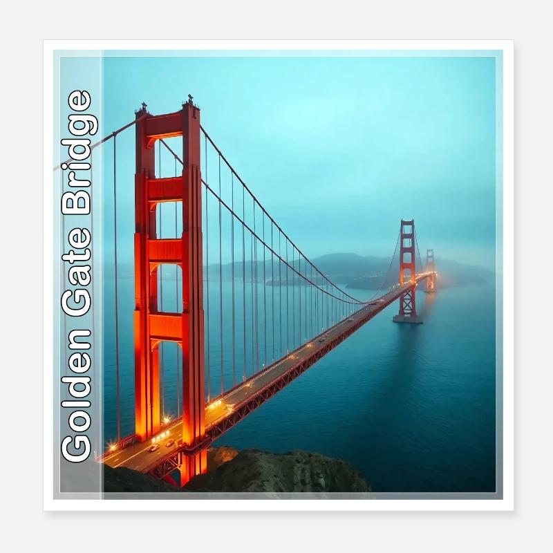 Bridge Poster 8" x 8" (20x20 cm)