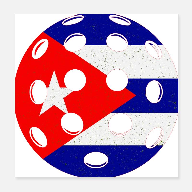 Pickleball Kuba Poster 20x20 cm
