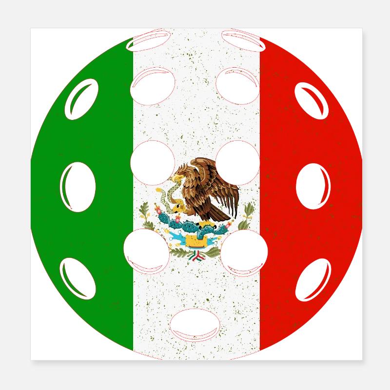 Pickleball Mexico Poster 8" x 8" (20x20 cm)