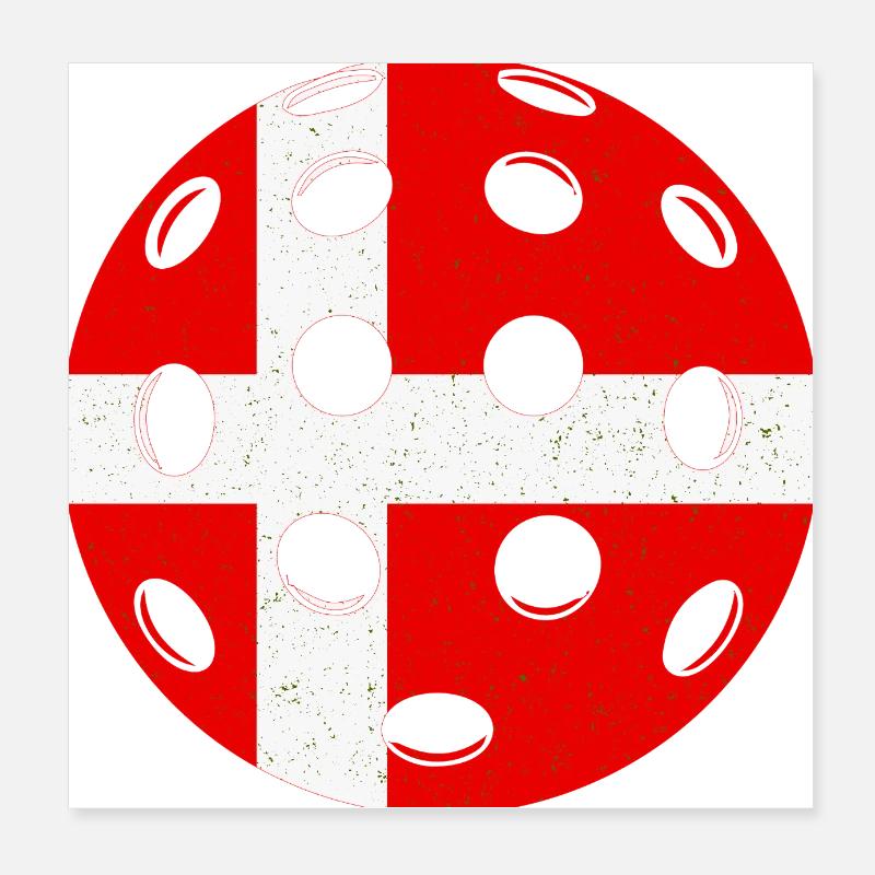 Pickleball Danemark Poster 20 x 20 cm