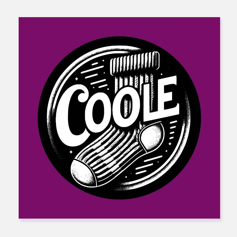 Cool sock socks and funny saying Poster 8" x 8" (20x20 cm)