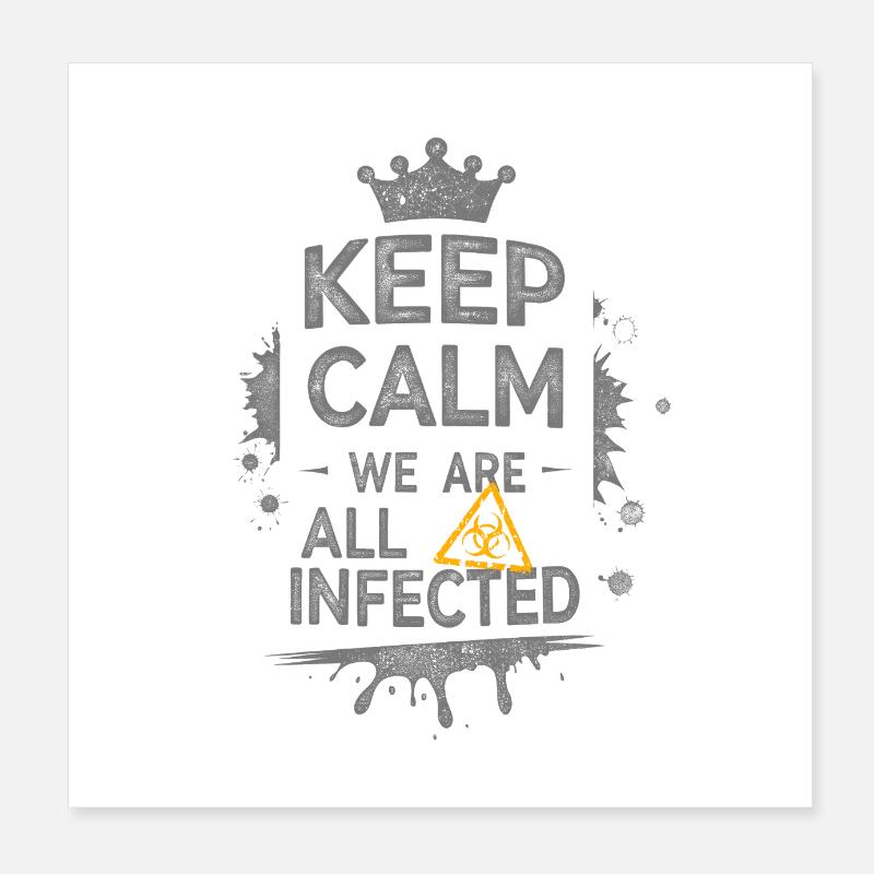 Keep Calm Poster 8" x 8" (20x20 cm)