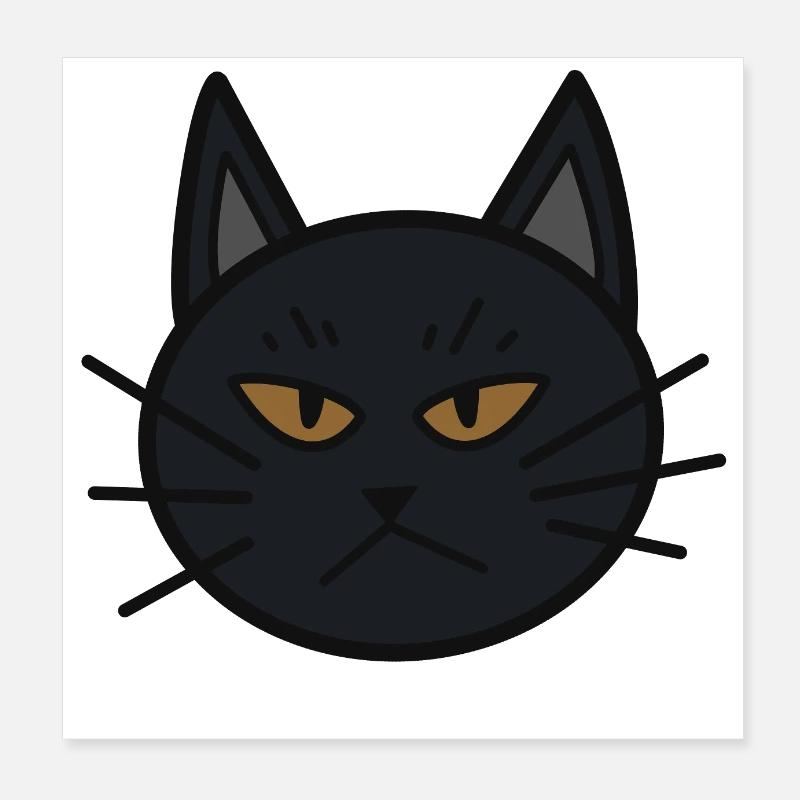 Nero The Cat Poster 8" x 8" (20x20 cm)