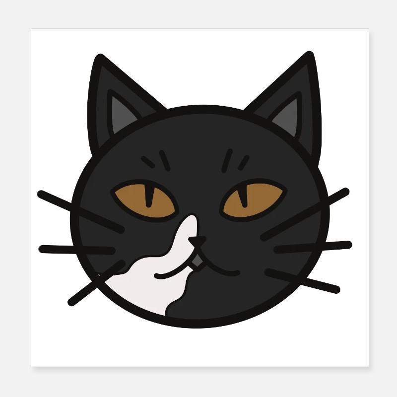 Mao le chat Poster 20 x 20 cm