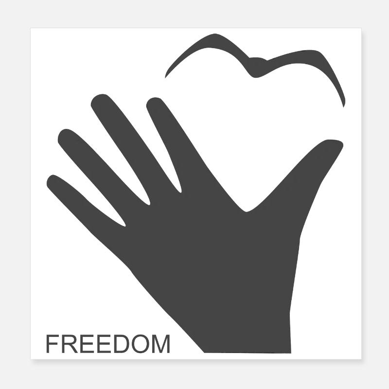 Freedom Poster 20x20 cm
