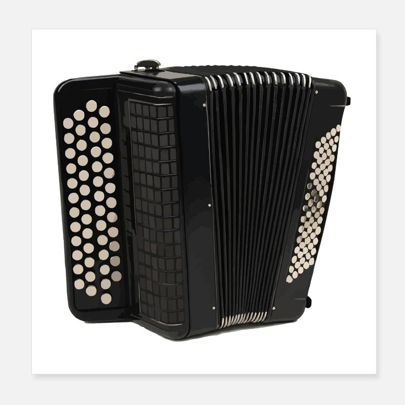 Accordéon 1 Poster 20 x 20 cm
