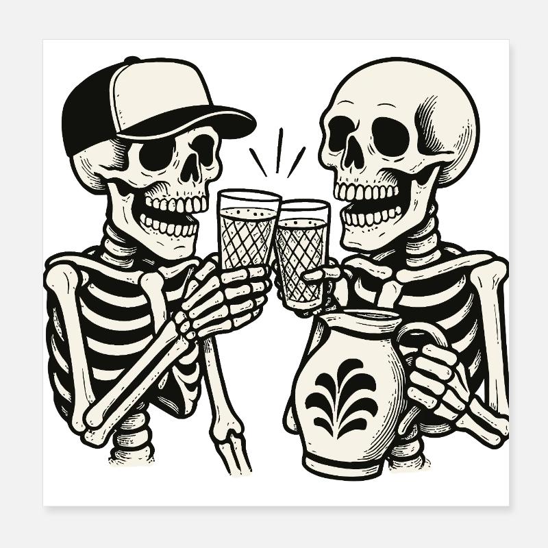 Bembel Buddies Poster 8" x 8" (20x20 cm)