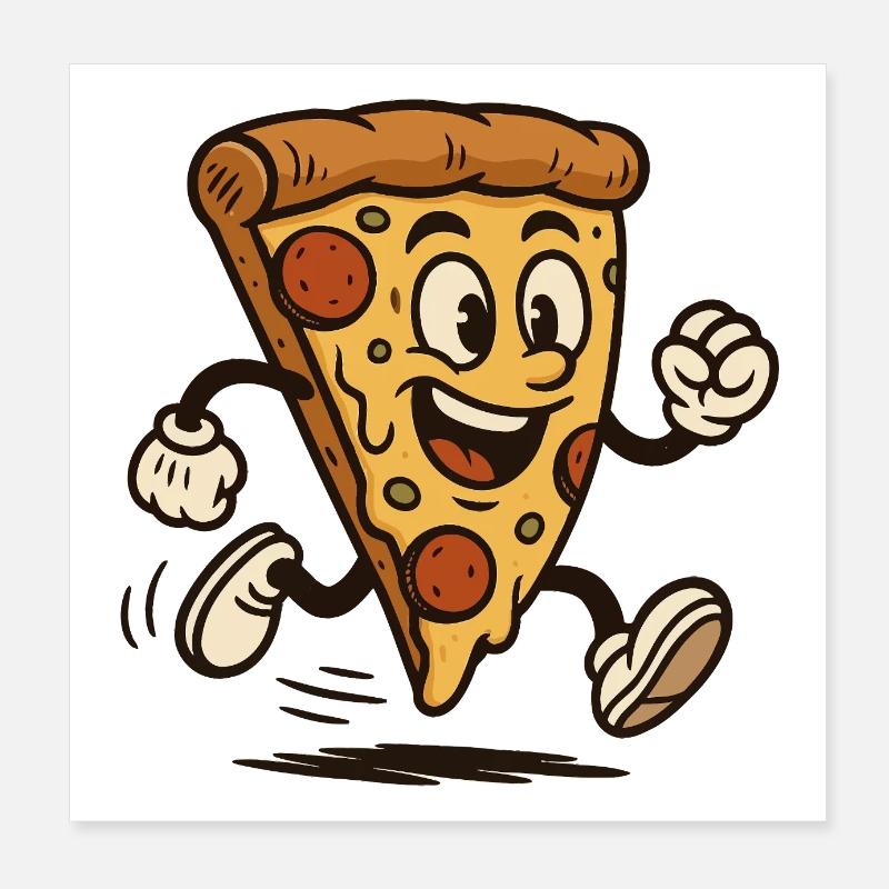 pizza bunt Poster 20x20 cm
