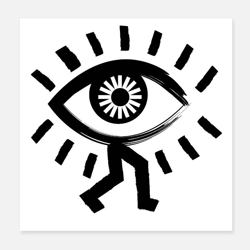 oei qui marche Poster 20 x 20 cm