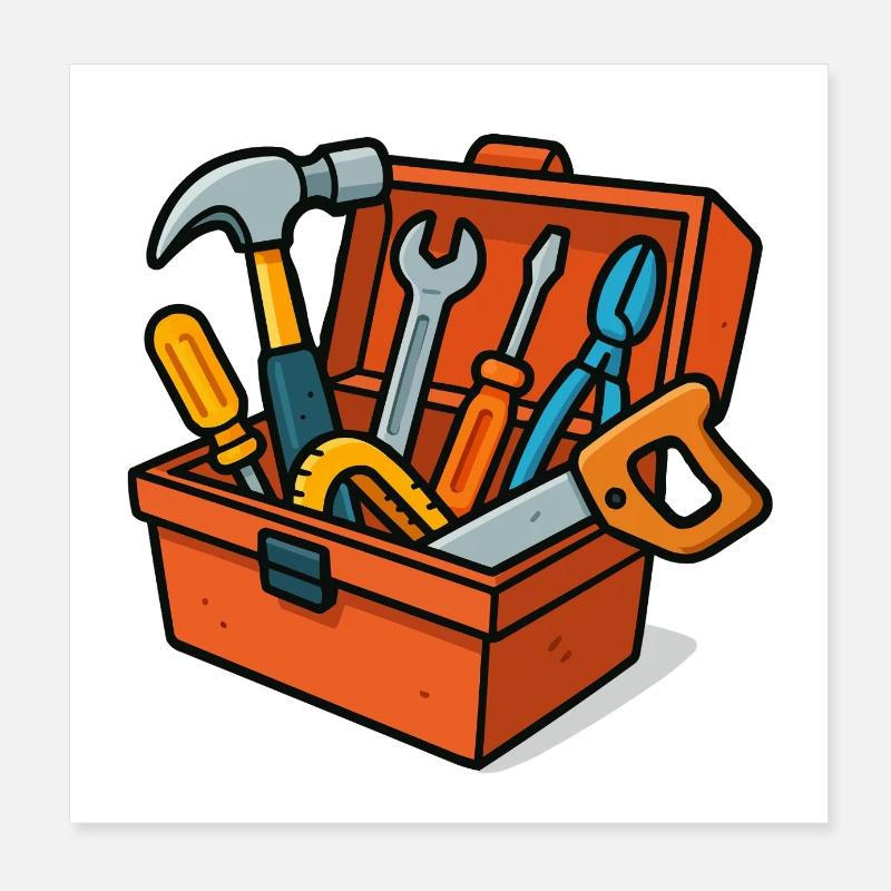 toolbox Poster 8" x 8" (20x20 cm)