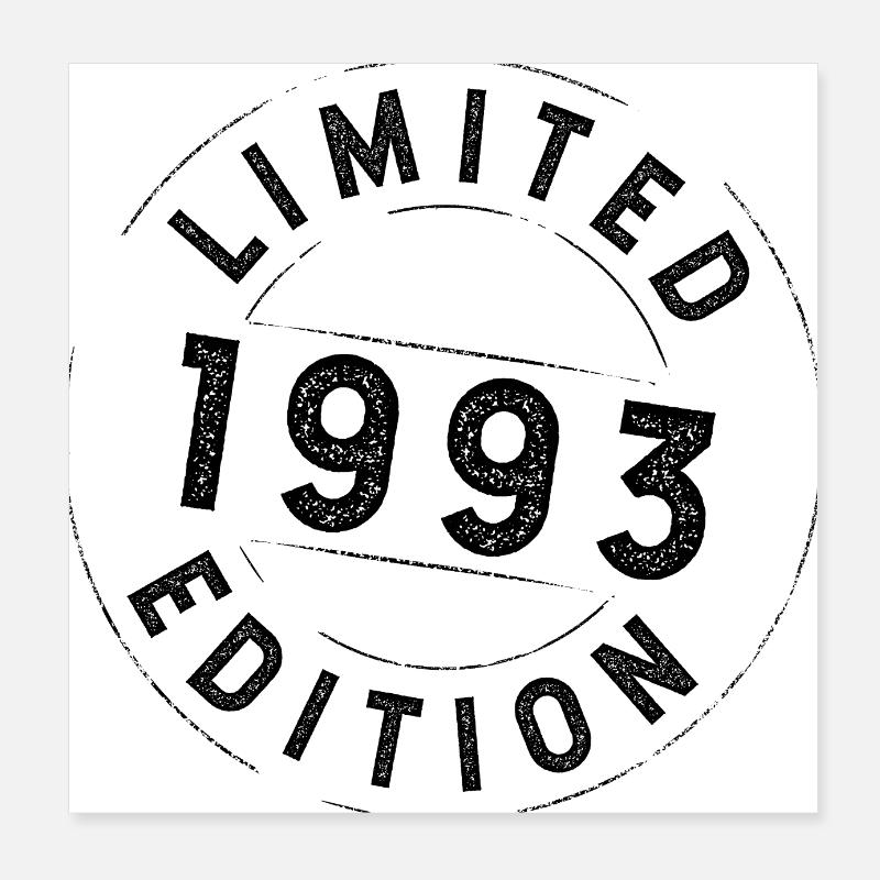 Edition limitée 1993 Poster 20 x 20 cm
