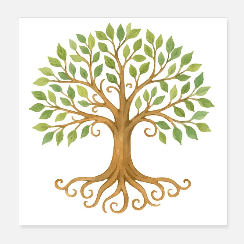 Arbre de vie 1 Poster 20 x 20 cm