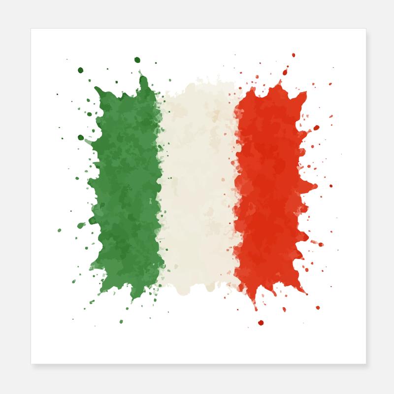 italien klecks Poster 20x20 cm