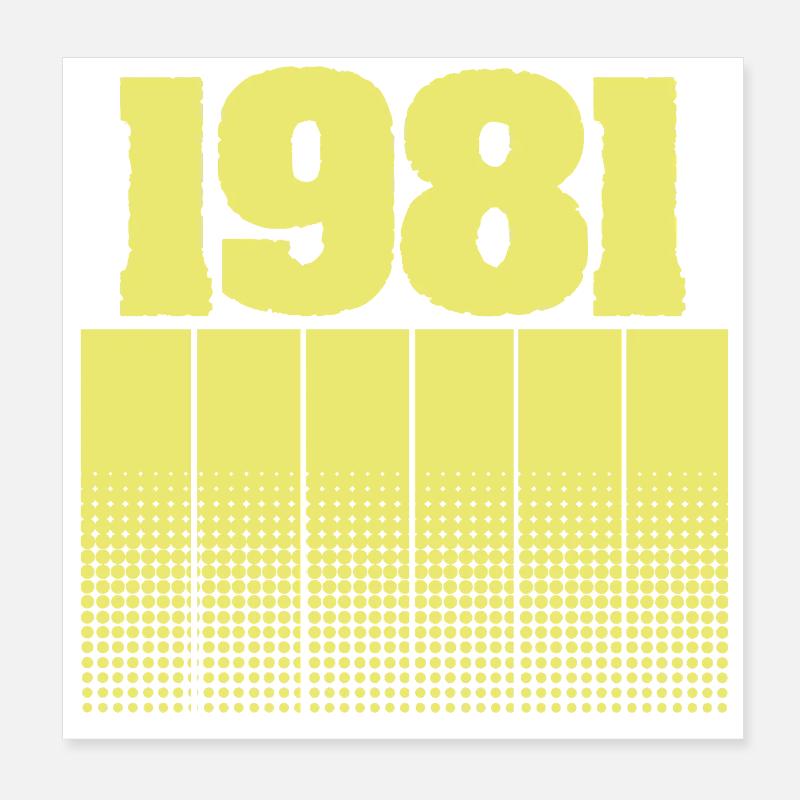 1981 1981 Poster 20x20 cm