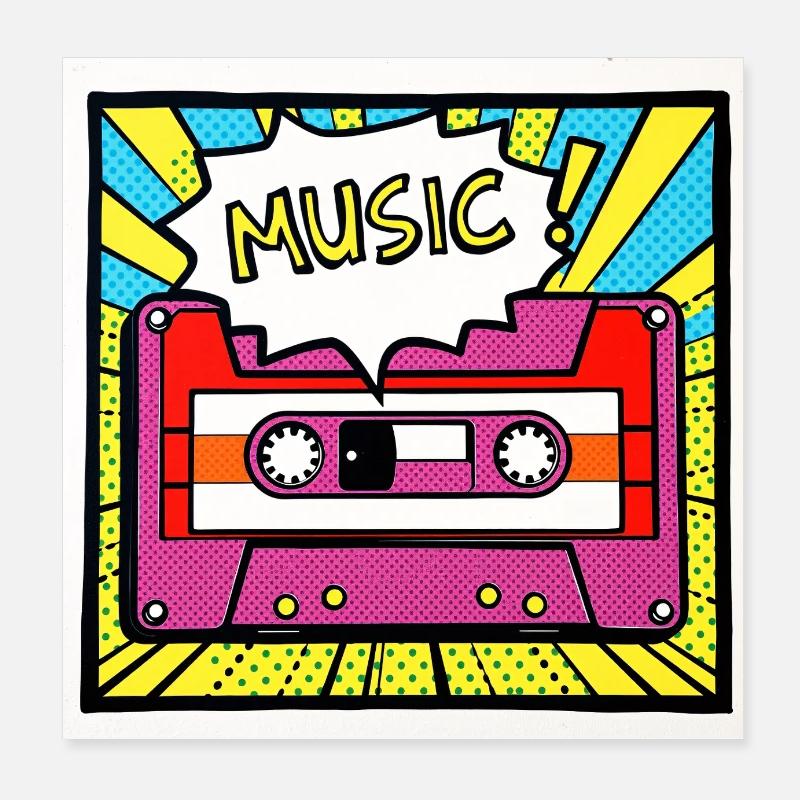 Music Poster 20x20 cm