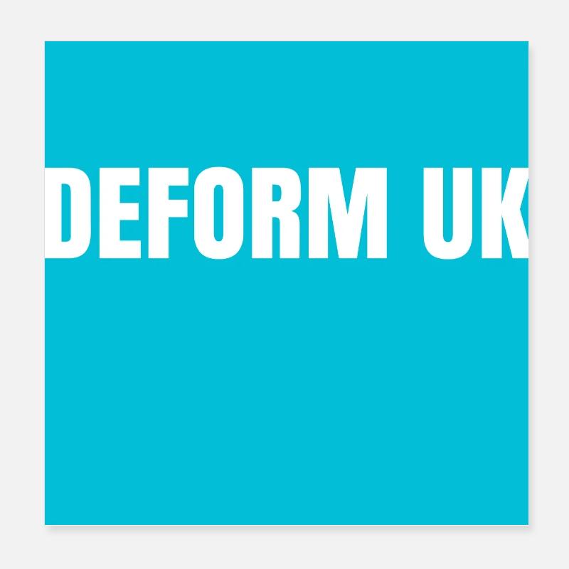 Deform UK Spoof Maillot de foot Poster 20 x 20 cm
