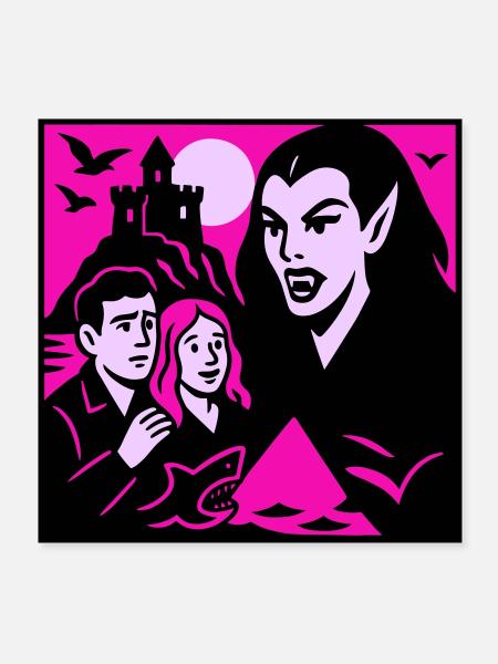 Vampire Countess - Poster 8" x 8" (20x20 cm) - white - Front