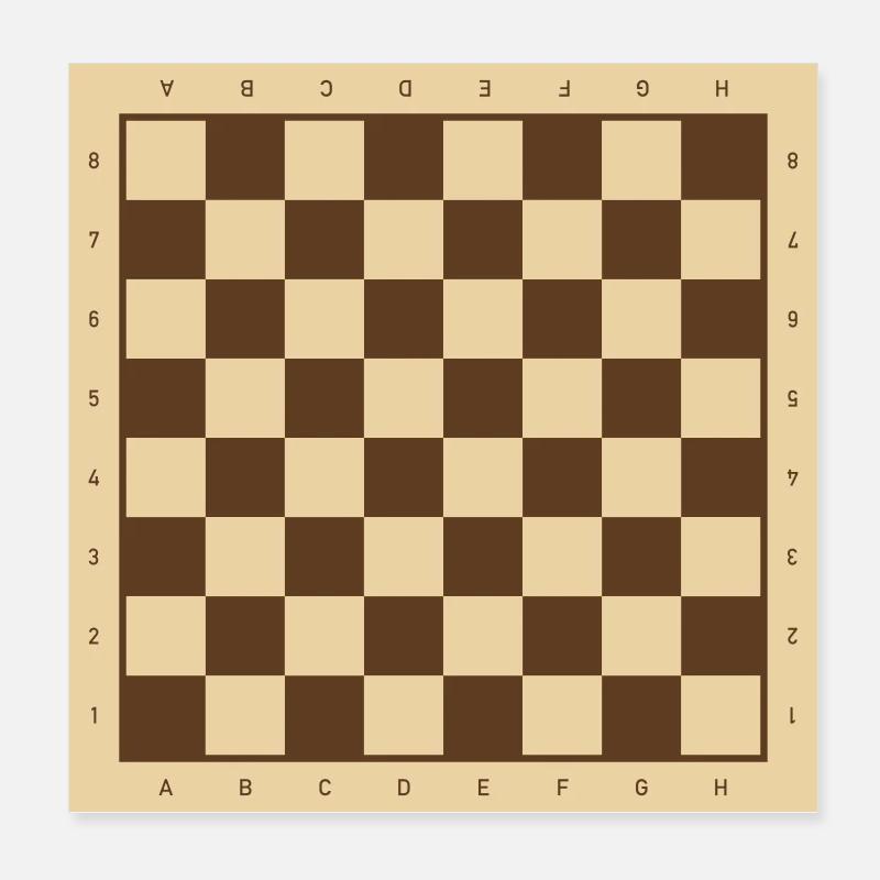 Classic checkerboard design Poster 8" x 8" (20x20 cm)