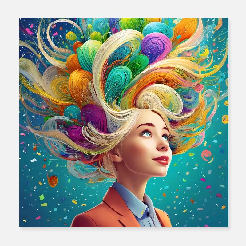 L’imagination, c’est le pouvoir Poster 20 x 20 cm